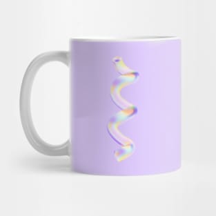 Multicolored curl of glass. Mug